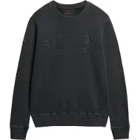 Superdry för män. M2014392A Sweatshirt Athletic Emboss svart (M), Casual, Bomull