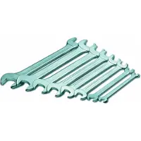 Cimco 112310 112310 Dubbelskruvnyckelsats 8 delar 6 - 22 mm DIN 3110, DIN ISO 3318