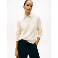 Tommy Hilfiger Fine Cable Knit Crew Neck Jumper