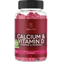 VitaYummy Kalcium & D-vitamin Gummies Hallon 60 st