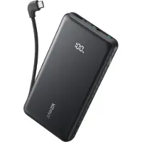 Anker Zolo A110D powerbank 22,5 W 10000 mAh med inbyggd USB-C-kabel, svart
