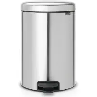 Brabantia Pedalspand 20 liter matt stål