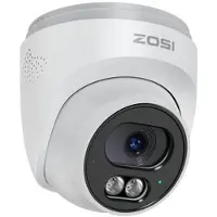 ZOSI C220 4MP utomhus-PoE-övervakningskamera med AI-baserad personavkänning - vit