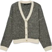 Vero Moda Kofta 'VMFELIZE' ecru / svart