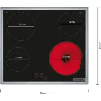 Bosch Serie 4 Pke645bb2e Keramikhäll 60 Cm 4 Brännare