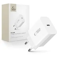 Tech-Protect NC20W 1-Port USB-C Laddare PD 20W - Vit