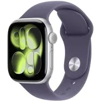 Apple Watch Series 11 GPS + Cellular 42mm Silver Aluminium Case with Purple Fog Sport Band - M/L