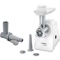 Bosch SmartPower Köttkvarn, Rostfritt Stål, Vit - MFW2515W