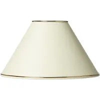 Nielsen LAMPSKÄRM MARIE HÖJD 17,0 CM GRÄDDE MED GULDKANT