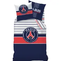 Paris Saint Germain PSG påslakanset - 100% bomull - Barnpåslakan 140x200 cm - Fotbollspåslakan