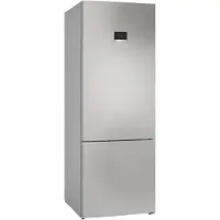 Bosch Serie | 4 KGN56XLEB - Kylskåp/frys - bottenfrysskåp - bredd: 70 cm - djup: 80 cm - höjd: 193 cm - 508 liter - Klass E - inox-utseende