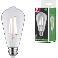 Paulmann 29122 LED-lamp EEK A (A - G) E27 4 W Varmvit (Ø x H) 64 mm x 140 mm 1 st