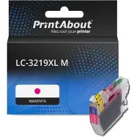 PrintAbout Varumärket 123ink ersätter LC3219XLM magenta bläckpatron hög kapacitet