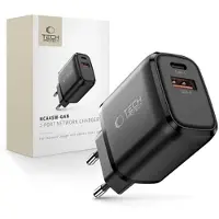 Tech-Protect NCA45W-GAN 2-portars laddare 45W - USB-C/USB-A - Svart