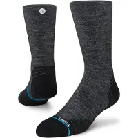 Stance - Trail running kläder - Run Light Crew Black för UnisexBomull - Storlek 35-37 - Svart