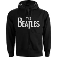 Ginza.se The Beatles: Unisex Zipped Hoodie/Drop T Logo (Black) (XX-Large)