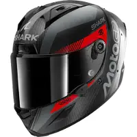 Shark Aeron MotoGP Integralhjälm Kolfiber/Röd M Unisex sort