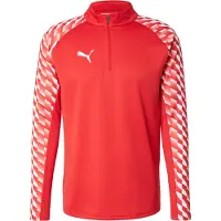 Puma Träningströja teamLIGA26 1/4 Blixtlås - Röd/White, storlek Medium