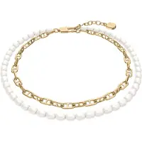 Fossil Armband 'Heritage' guld / vit