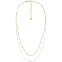Fossil Halsband 'HERITAGE' guld / pärlvit