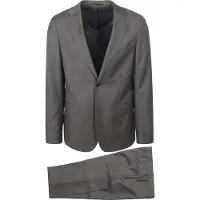 Suitable Faux Uni Kostym Ull Grå Storlek