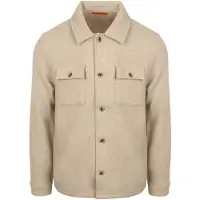 Suitable Overshirt Wool Blend Beige Storlek
