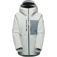 Mammut Women's Stoney Hardshell Thermo Hooded Jacket Silver Sage/Strata