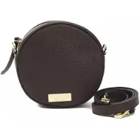 Pompei Donatella Brun Läder Kvinna Crossbody Väska