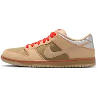 Nike SB Dunk Low Songkran Herr Sneakers Flerfärgad Canvas Vachetta-Tan-Parachute-Beige-Bright-Crimson-Legend-Dark-Brown-Metallic-Silver IB6206-701 45
