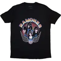 Ginza.se Ramones: Ladies T-Shirt/Vintage Wings Photo (Black) (Small)