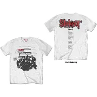 Ginza.se Slipknot: Unisex T-Shirt/Iowa Track List (White) (Back Print) (XX-Large)
