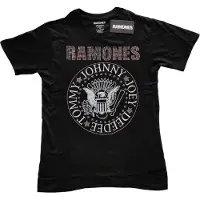 Ginza.se Ramones: Kids T-Shirt/Presidential Seal (Black) (Embellished) (7-8 Years)