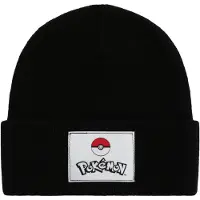 Name it Mössa - Stickad - NkmOris Pokémon - Svart - - 51-52 cm - Mössa
