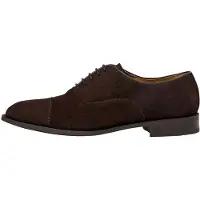 Hackett för män. HMS200073 Woking Oxford S läderskor brun (41), Hud, Karta, Nyckelband, Casual, Parti, Klassisk