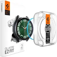Spigen skrmskydd i hrdat glas [GlasTR EZ FIT] designad fr Galaxy Watch 6 Classic (47 mm) - 2-pack