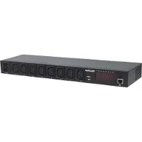 Intellinet 163682 19 tum Nätverksskåp-förgreningsdosa 1 U IEC C13 10A Fast montering Lämplig för skåpdjup: från 300 mm Svart