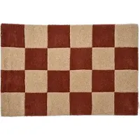 Classic collection Dörrmatta square terracotta/natur
