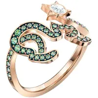 Swarovski Cattitude Utsökt Atmosfär Kristallring Damringar 5572169+5566725+5572170 55