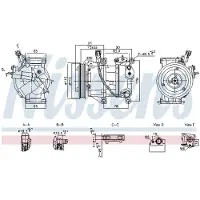 Nissens Kompressor för luftkonditionering 891095