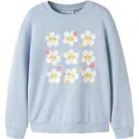 Name it Sweatshirt 'NMFVASACHA' ljusblå / gul / vit