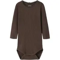 Name it Body l/ä - Rib - Noos - NbfKab - Fransk rostad - - 68 - Body L/Ä