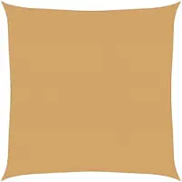 vidaXL Solsegel 160 g/m² fyrkantig sand 4,5x4,5 m HDPE