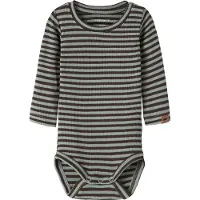 Name it Body l/ä - Rib - Viskos - NbmKardio - Green Miljö - - 1½ år (86) - Body L/Ä