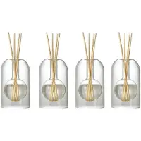 Semoic 4X FörvaringsbehåLlare Diffuserflaskor Aromaterapi Diffuserflaska Modern Diffuser Glasflaska Eterisk Olja Organizers,A