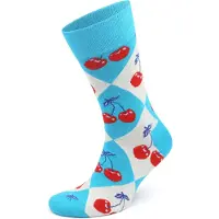 Happy socks Strumpor Argyle Körsbär Blå Storlek