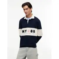 Tommy Hilfiger Tommy Jeans Relaxed Fit Logo Panel Rugby Shirt