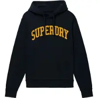 Superdry för män. M2014480A Vintage Athletic Hood sweatshirt i marinblå färg (L), Casual, Bomull, Marino