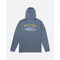 Salty Crew Overnight Hood Sunshirt Longsleeve Lycra pilot, L