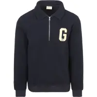 Gant Half Zip Tröja Fleece Navy Blå Mörkblå Storlek