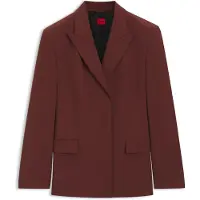 HUGO Relaxed-fit blazer in stretch fabric